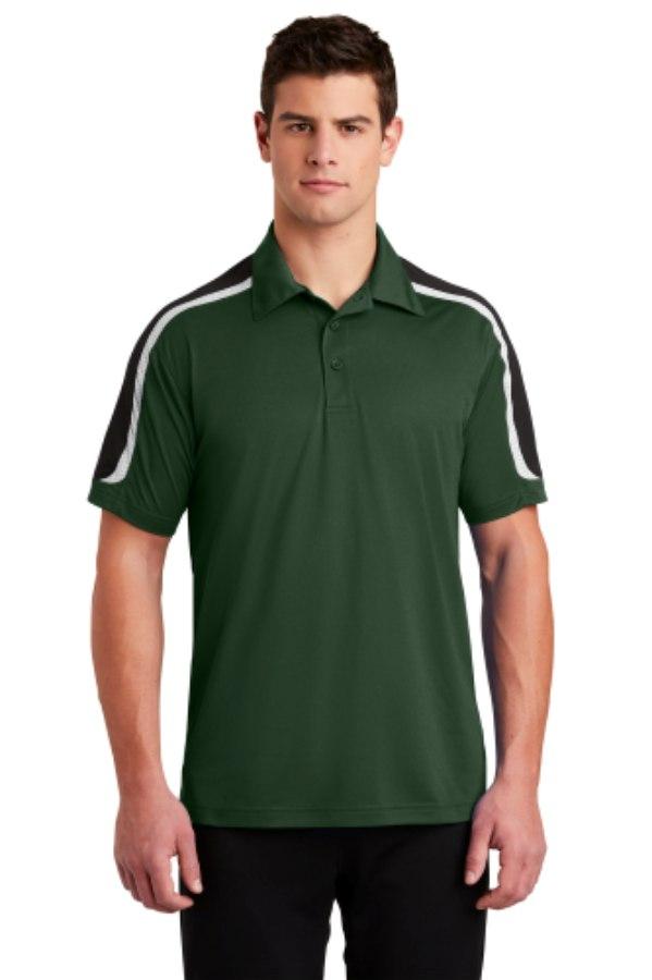 Picture of Sport-Tek Tricolor Shoulder Micropique Sport-Wick Polo
