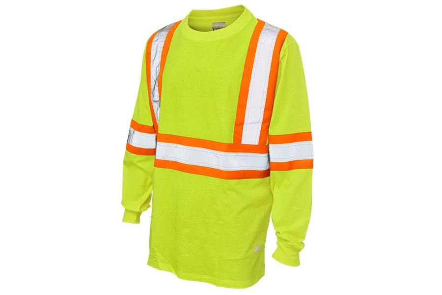 Tough Duck Safety Long Sleeve Cotton T-Shirt Additional Angle
