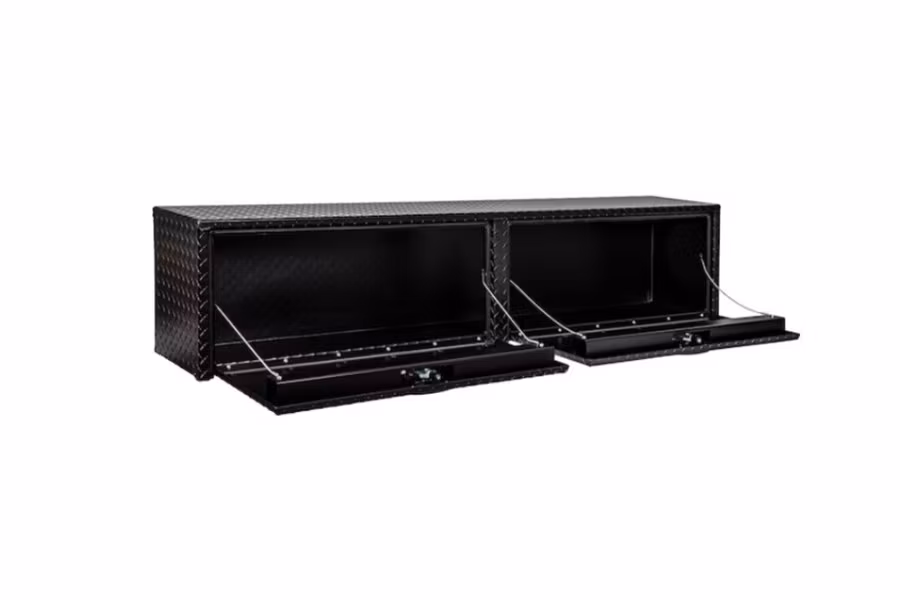 Picture of Buyers Single Latch Matte Black Diamond Tread Aluminum Topsider Truck Box