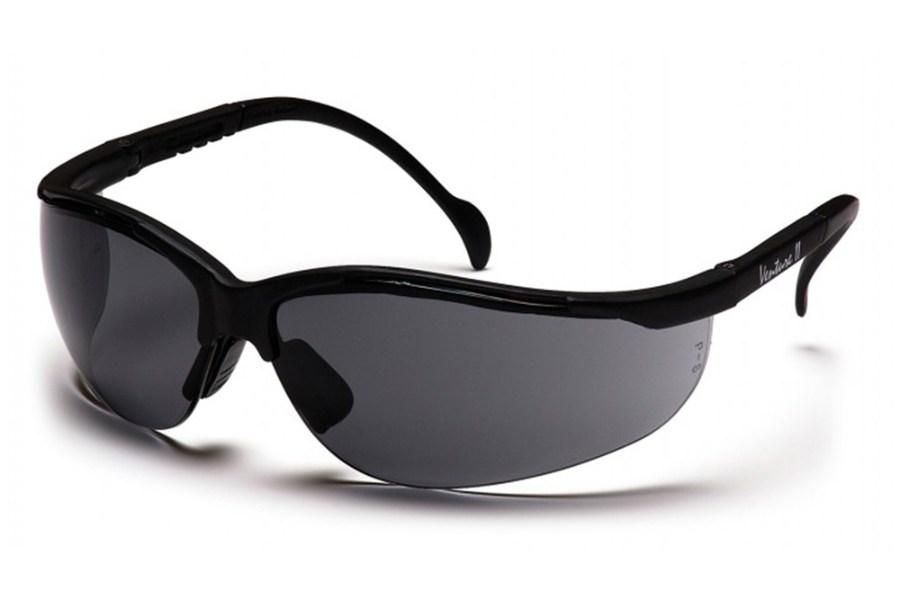 Pyramex Venture II Black Frame Safety Glasses Perspective View