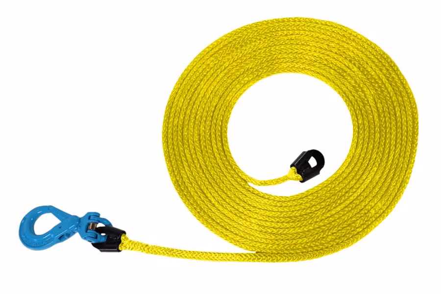 Picture of AmSteel-Blue Heavy Duty Synthetic Rope Extensions w/ Self Locking Hook and
Thimble | 9/16" - 7/8"
