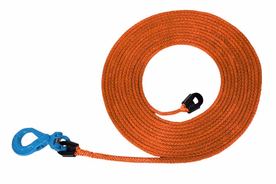 Picture of AmSteel-Blue Heavy Duty Synthetic Rope Extensions w/ Self Locking Hook and
Thimble | 9/16" - 7/8"