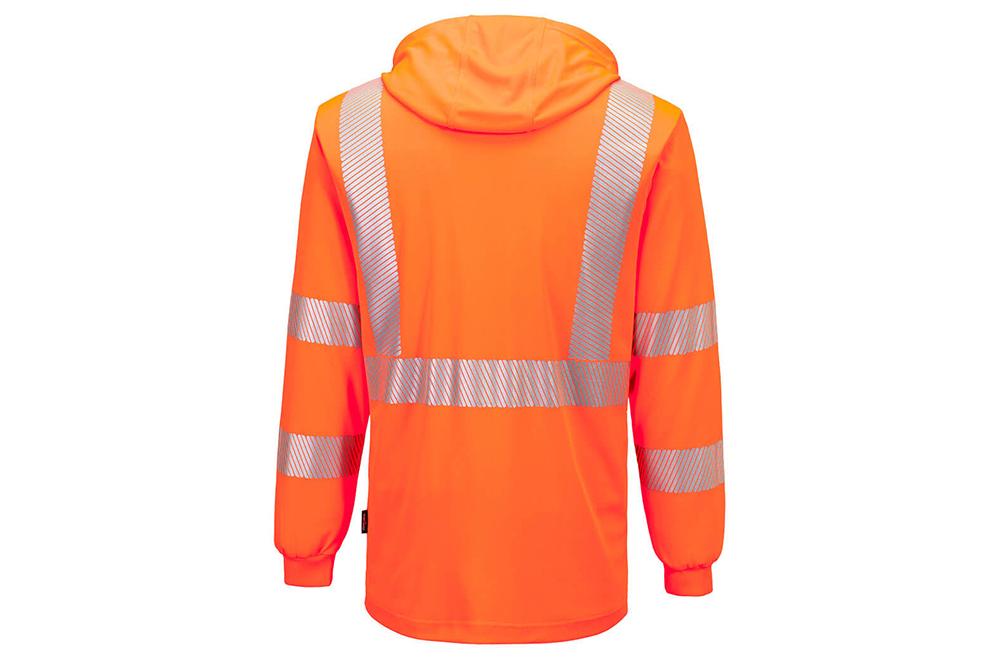 Picture of Portwest Hi-Vis Lightweight Long Sleeve Hooded T-Shirt
