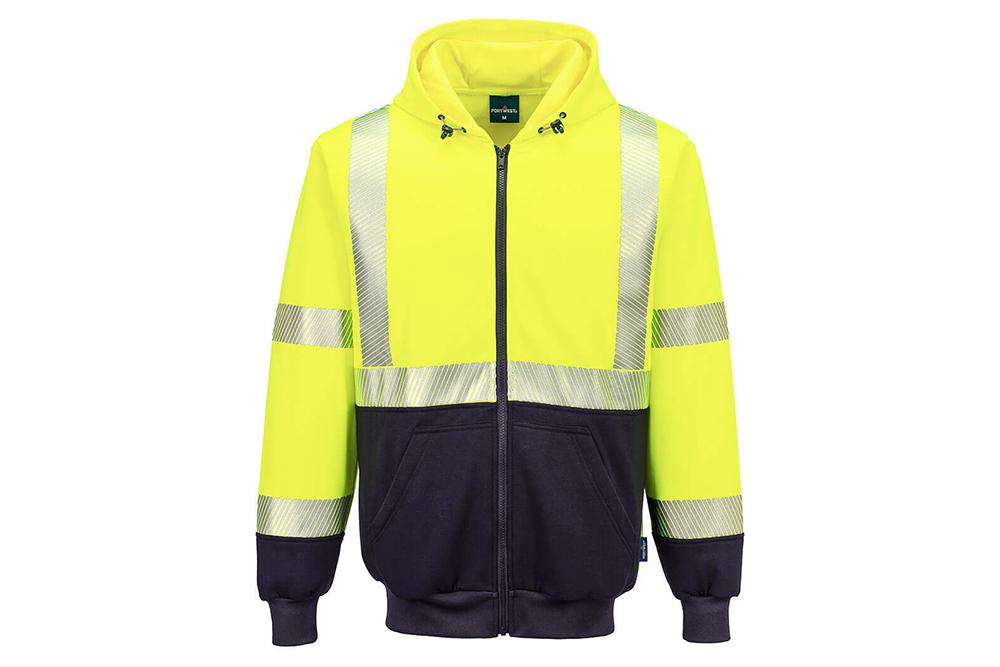 Picture of Portwest Segmented Tape Zip-Up Hoodie