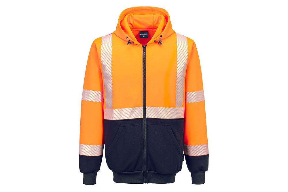 Picture of Portwest Segmented Tape Zip-Up Hoodie