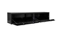 Picture of Buyers Single Latch Gloss Black Diamond Tread Aluminum Topsider Truck Box