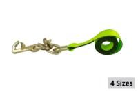SafeAll Replacement Tie-Down Straps with Mini J, R, and T Hooks