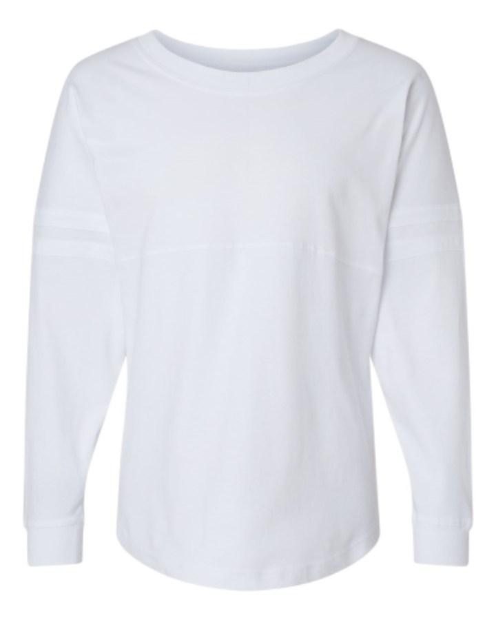 Boxercraft Women's Pom Pom Long Sleeve Jersey T-Shirt Additional Angle