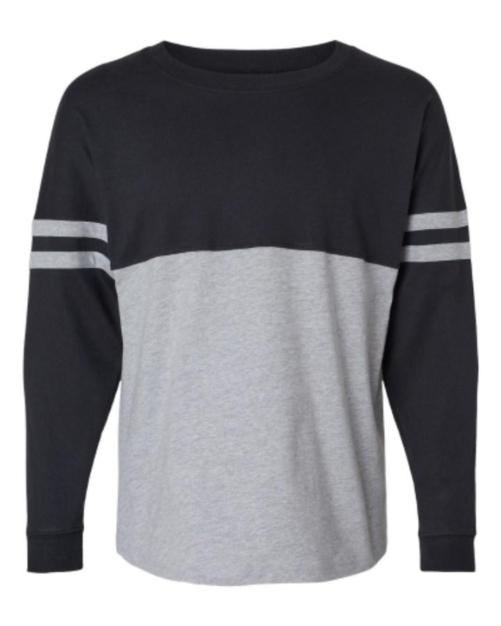 Boxercraft Women's Pom Pom Long Sleeve Jersey T-Shirt Alternate View