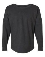 Boxercraft Women's Pom Pom Long Sleeve Jersey T-Shirt Perspective View