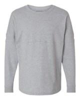 Boxercraft Women's Pom Pom Long Sleeve Jersey T-Shirt Additional Angle