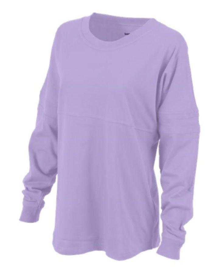 Boxercraft Women's Pom Pom Long Sleeve Jersey T-Shirt Feature Close-up