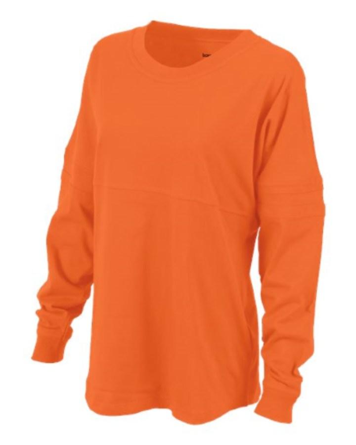 Boxercraft Women's Pom Pom Long Sleeve Jersey T-Shirt Close Up Detail