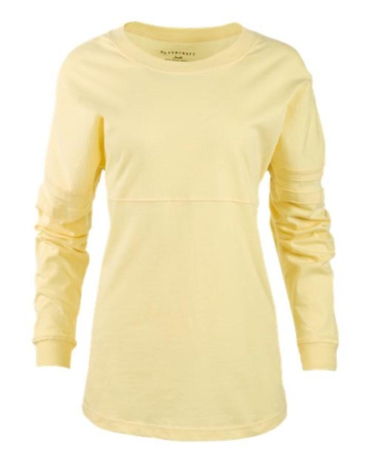 Boxercraft Women's Pom Pom Long Sleeve Jersey T-Shirt Perspective View