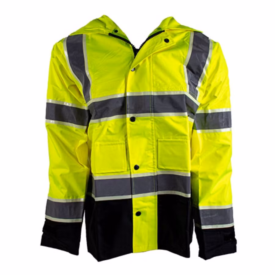 Picture of Alpha Workwear Class 3 Glow-in-the-Dark Rain Jacket