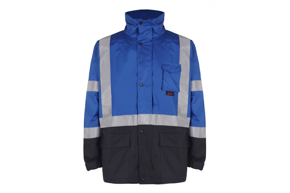 Picture of GSS Safety Premium Hooded Rain Jacket with Black Bottom