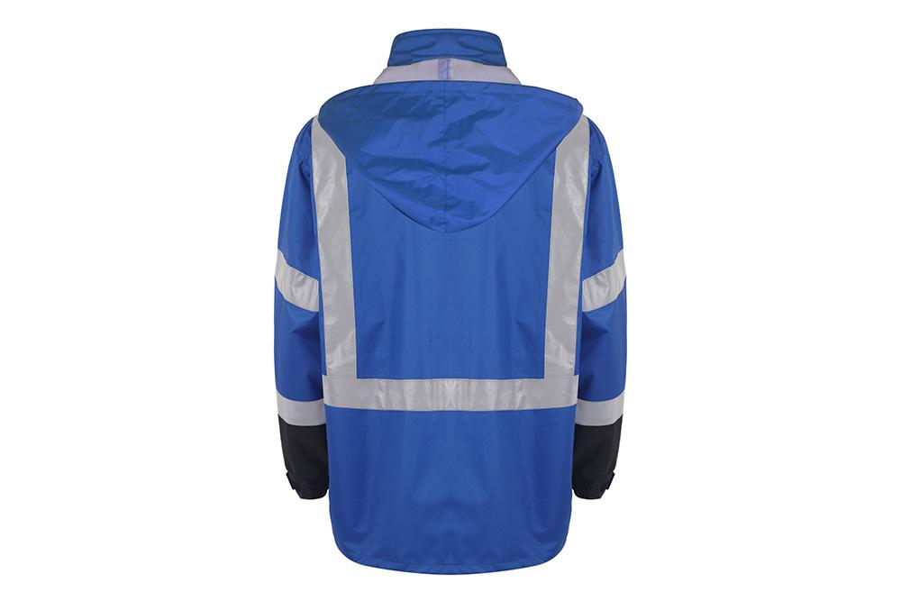 Picture of GSS Safety Premium Hooded Rain Jacket with Black Bottom