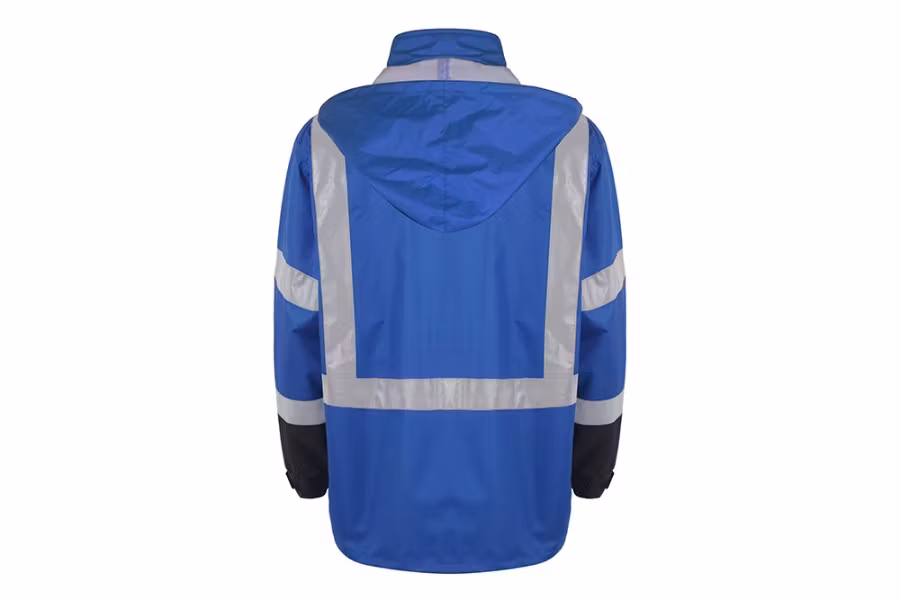 Picture of GSS Safety Premium Hooded Rain Jacket with Black Bottom