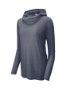 Picture of Sport-Tek Ladies PosiCharge Tri-Blend Wicking Long Sleeve Hoodie Shirt