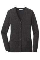 Port Authority Ladies Marled Cardigan Sweater