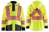 Picture of Blaklader Hi-Vis Rain Jacket with Contrasting Tape