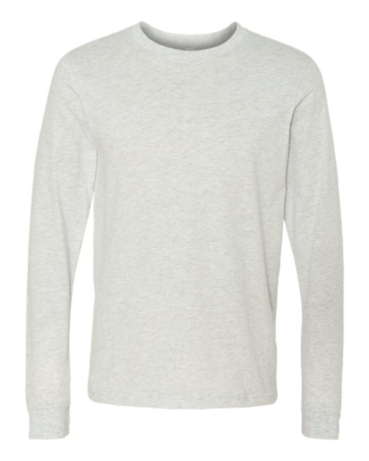 BELLA + CANVAS Jersey Long Sleeve Tee Close Up Detail