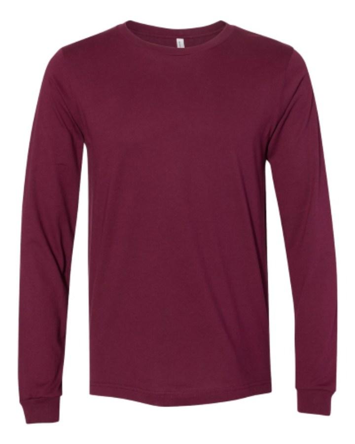 BELLA + CANVAS Jersey Long Sleeve Tee Feature Close-up