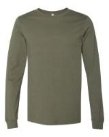 BELLA + CANVAS Jersey Long Sleeve Tee Close Up Detail