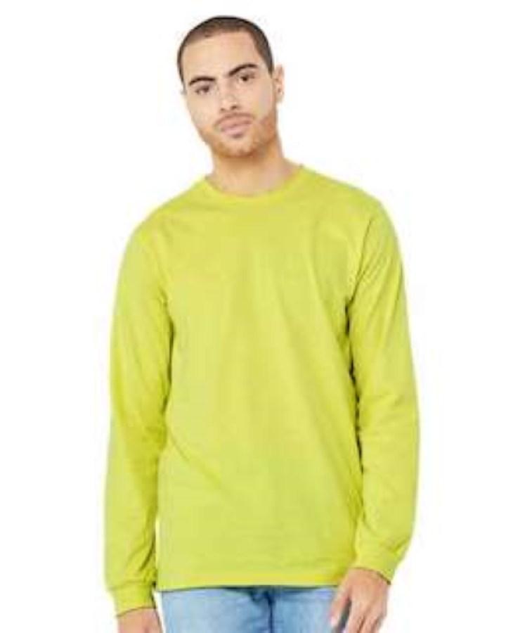 BELLA + CANVAS Jersey Long Sleeve Tee Feature Close-up