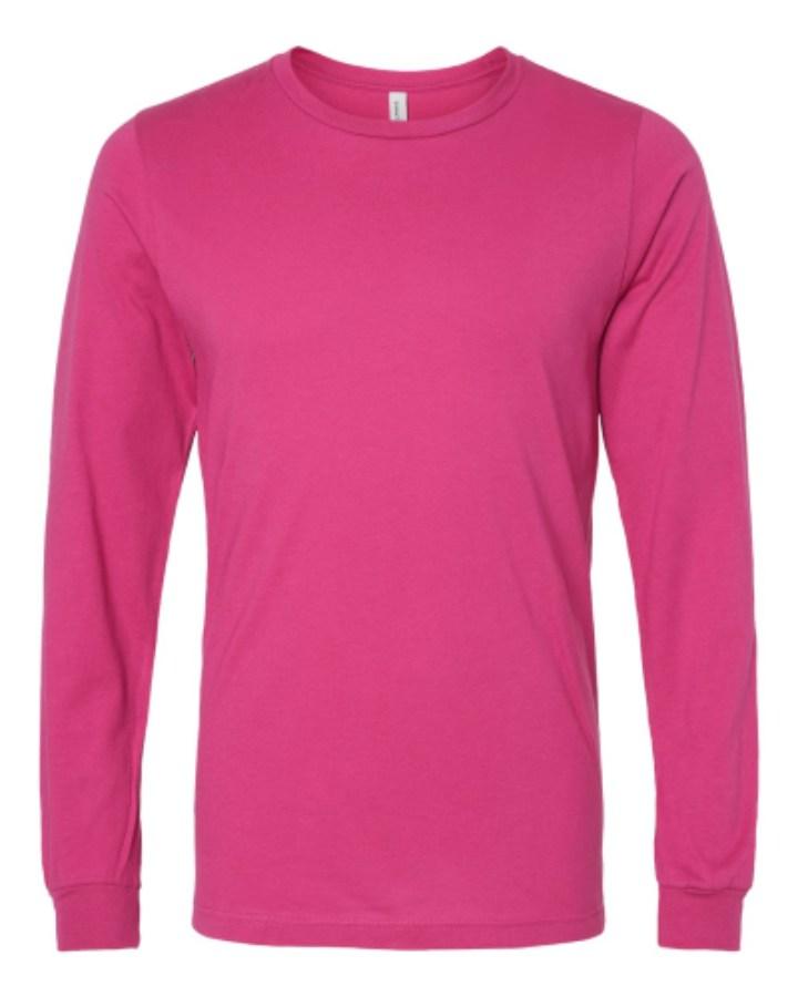 BELLA + CANVAS Jersey Long Sleeve Tee Perspective View