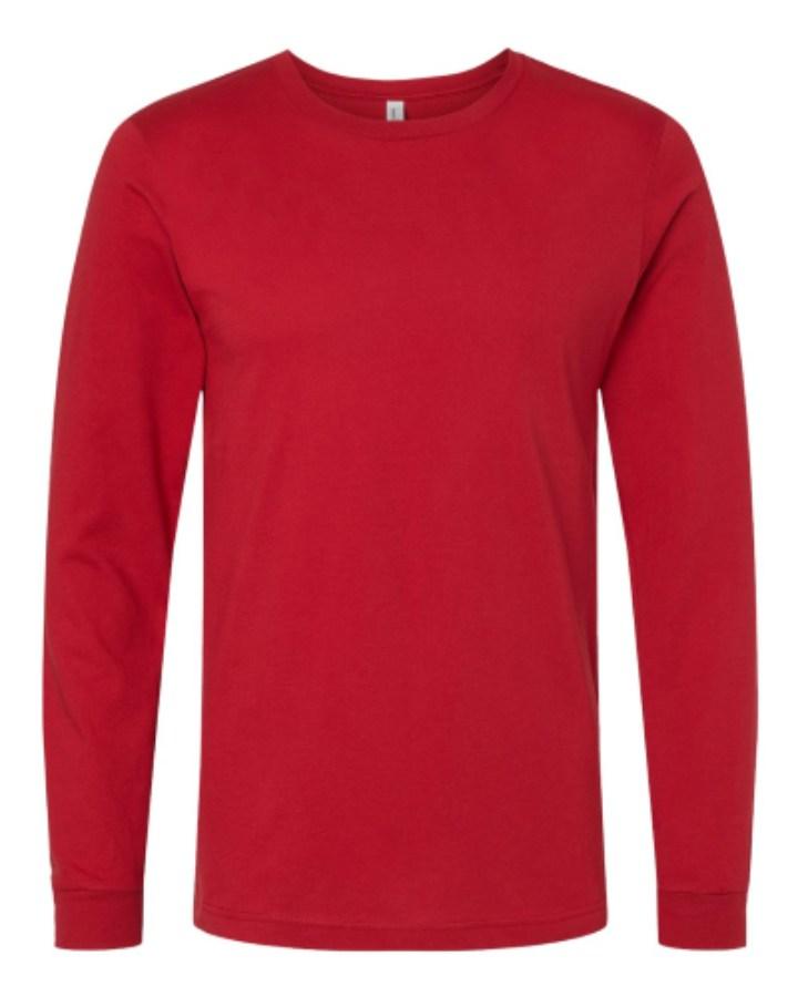 BELLA + CANVAS Jersey Long Sleeve Tee Feature Close-up