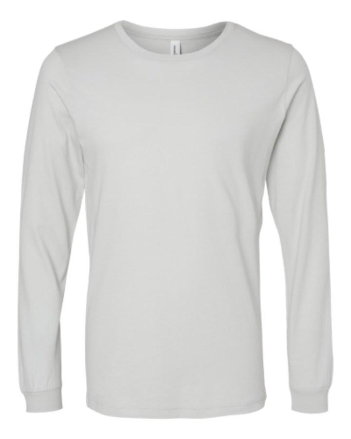 BELLA + CANVAS Jersey Long Sleeve Tee Close Up Detail