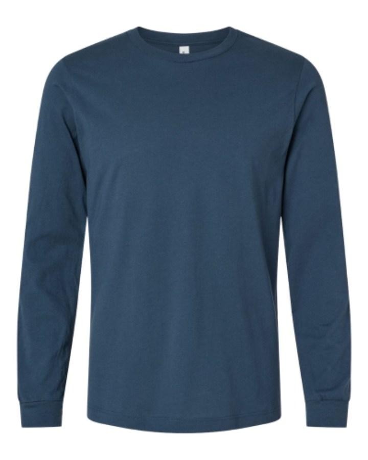 BELLA + CANVAS Jersey Long Sleeve Tee Feature Close-up