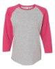 Picture of LAT Women's Baseball Fine Jersey 3/4 Sleeve Tee
