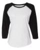 Picture of LAT Women's Baseball Fine Jersey 3/4 Sleeve Tee
