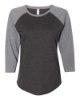 Picture of LAT Women's Baseball Fine Jersey 3/4 Sleeve Tee