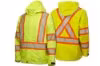 Picture of Tough Duck Safety Hi-Vis Packable Rain Jacket