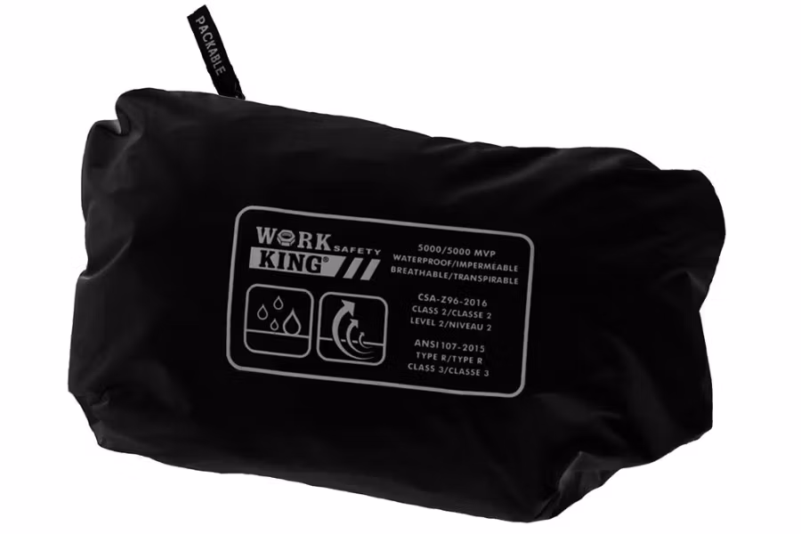 Picture of Tough Duck Safety Hi-Vis Packable Rain Jacket