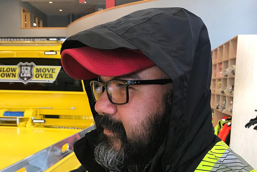Picture of Tough Duck Safety Hi-Vis Packable Rain Jacket