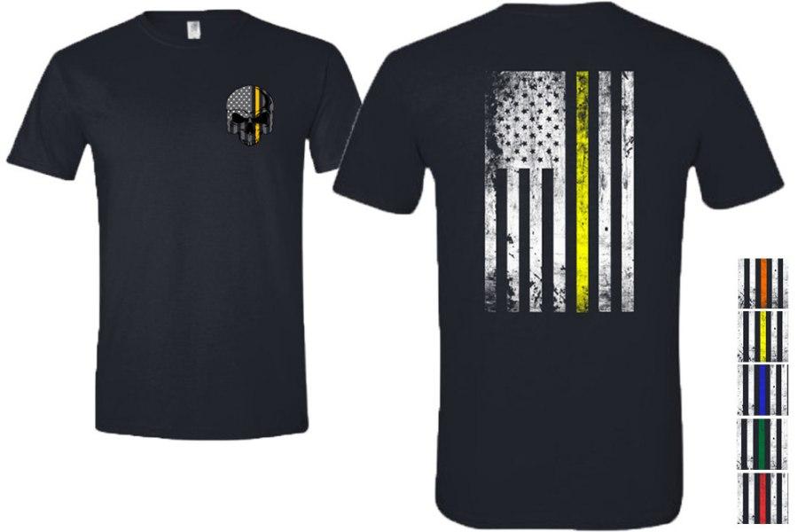 Picture of Zip's Skull and American Flag Shirt