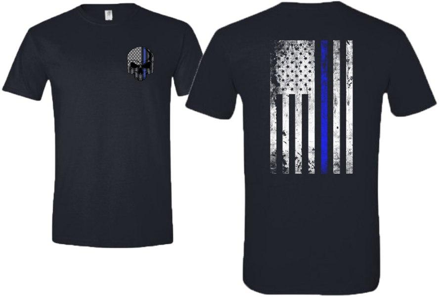 Picture of Zip's Skull and American Flag Shirt