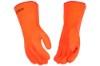 Picture of Kinco 14" Lined Hi-Vis Orange Sandy Finish PVC w/ Gauntlet Cuff Gloves