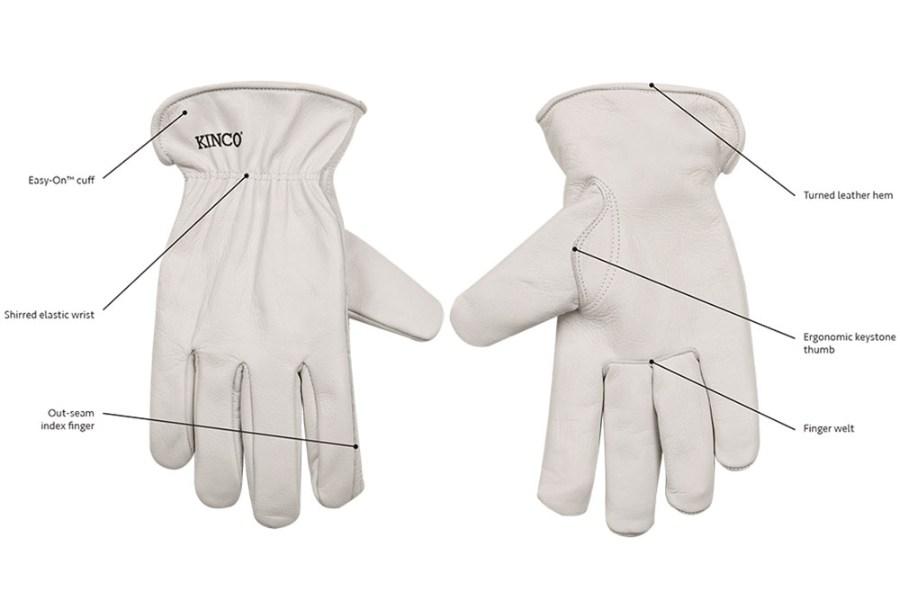 Picture of Kinco Unlined Pearl Grain Goatskin Driver Gloves