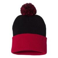 Sportsman 12" Pom-Pom Cuffed Beanie