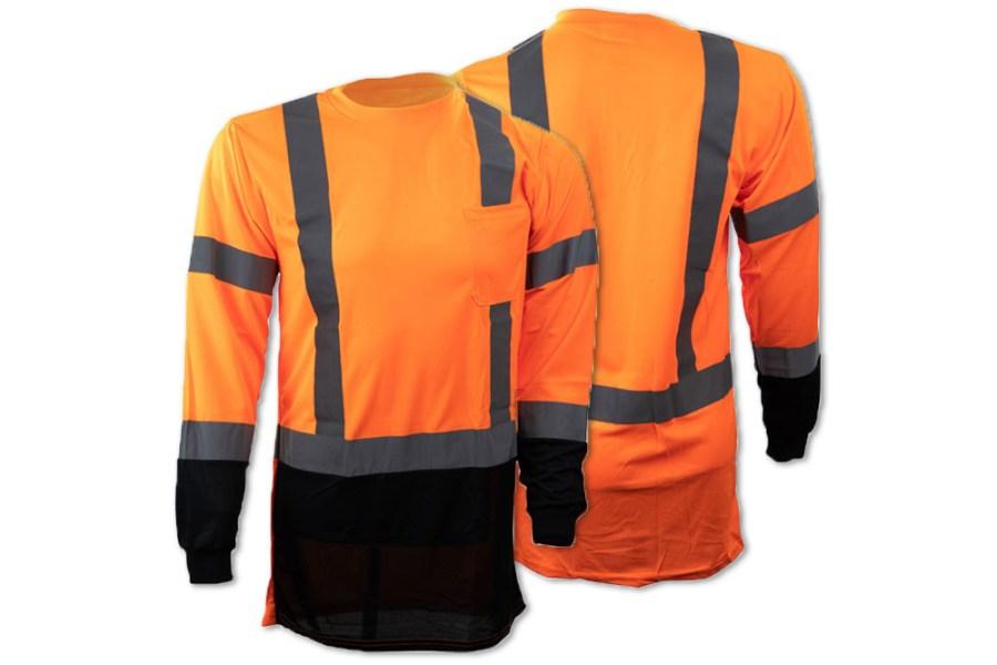 OccuNomix Black Bottom Wicking Birdseye Long Sleeve Shirt Additional Angle