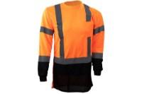 OccuNomix Black Bottom Wicking Birdseye Long Sleeve Shirt Additional view