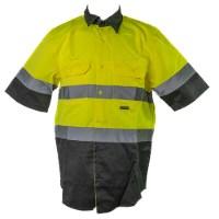 Portwest Two Tone Short Sleeve Button Up Work Shirt