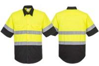 Picture of Portwest Two Tone Short Sleeve Button Up Work Shirt