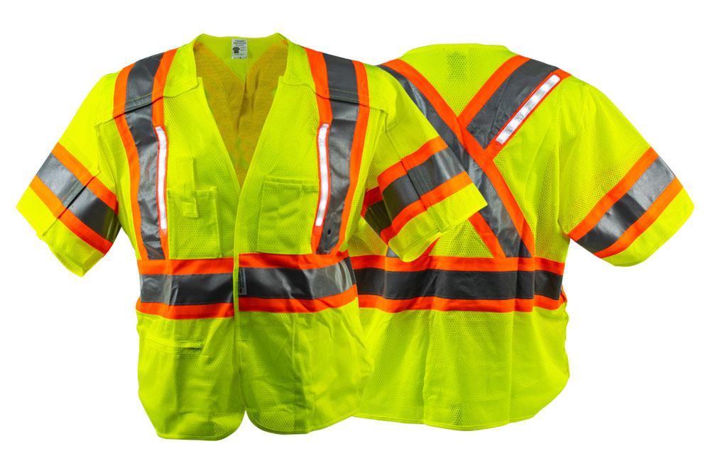 Picture of NiteBeams Hi-Vis Canadian Style 5 Point Breakaway LED Vest, Class 3