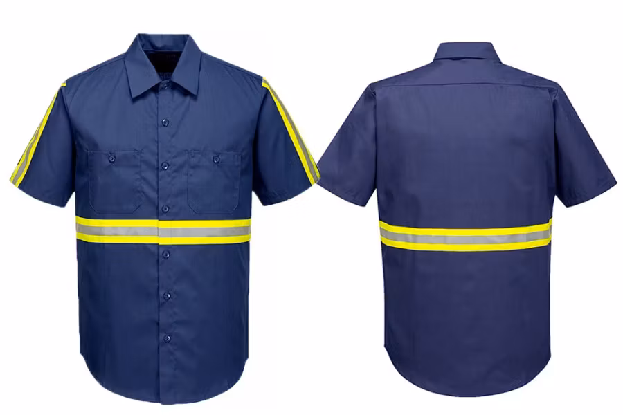 Picture of Portwest Iona Xtra Short Sleeve Button Up Shirt